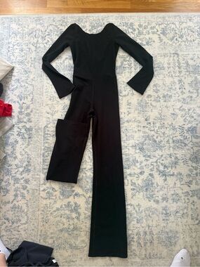Alo Black Women's Long Sleeve Jumpsuit
